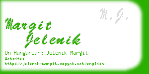 margit jelenik business card